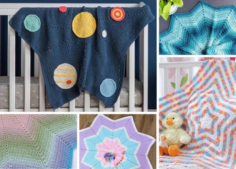 29 Star Shaped Crochet Baby Blankets