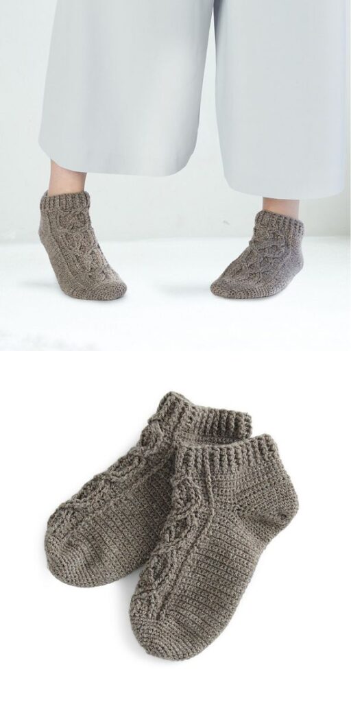 free crochet socks pattern