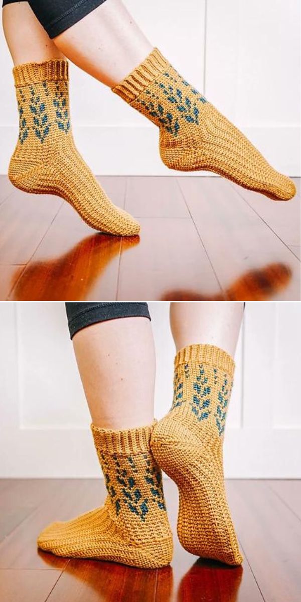crochet socks free pattern