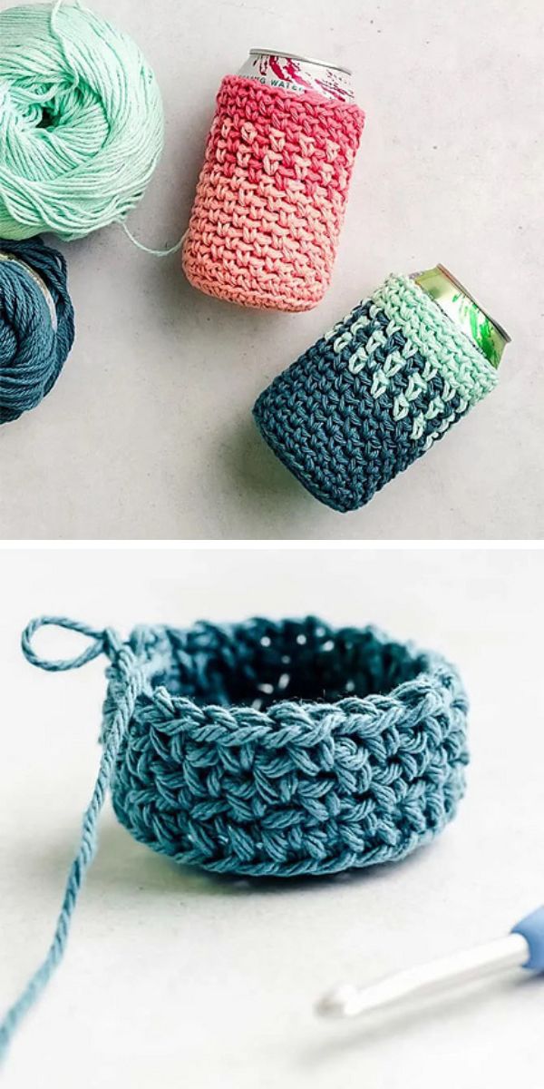 crochet can cozy free pattern