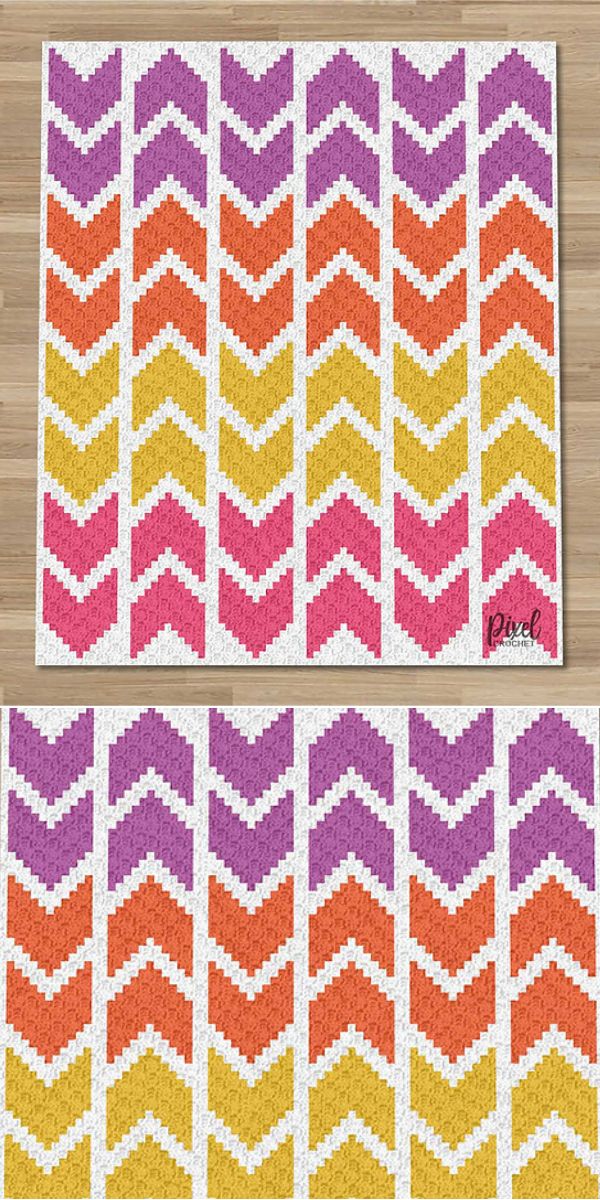 c2c blanket free crochet pattern