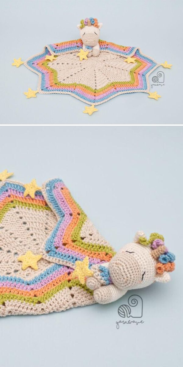 unicorn lovey free crochet pattern