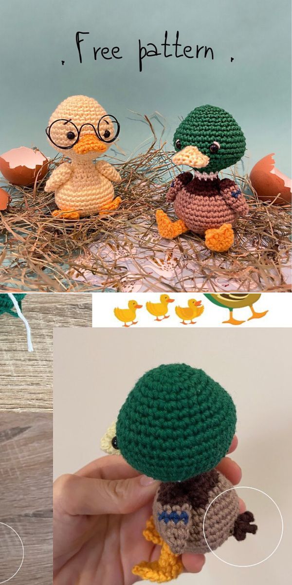 amigurumi duck free crochet pattern