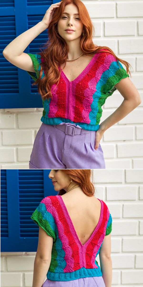 knitted top free pattern