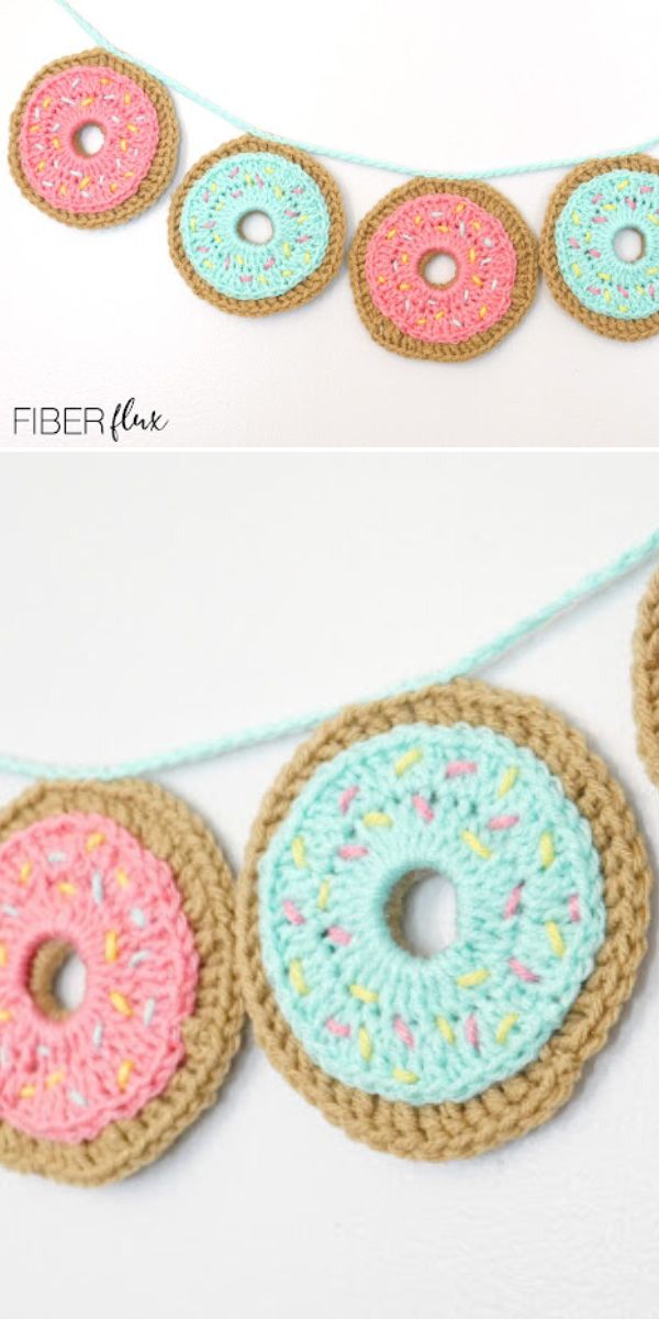 crochet Donut Garland free pattern