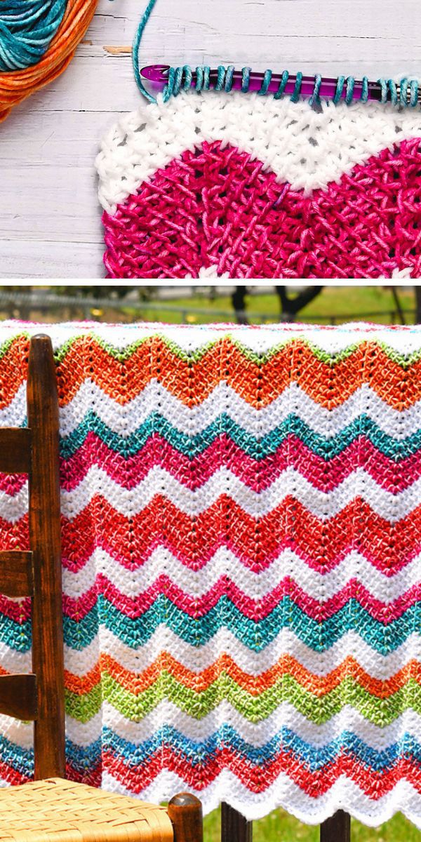 tunisian crochet baby blanket free pattern