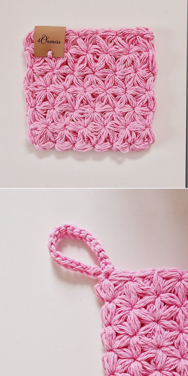 Jasmin stitch hot pad free crochet pattern