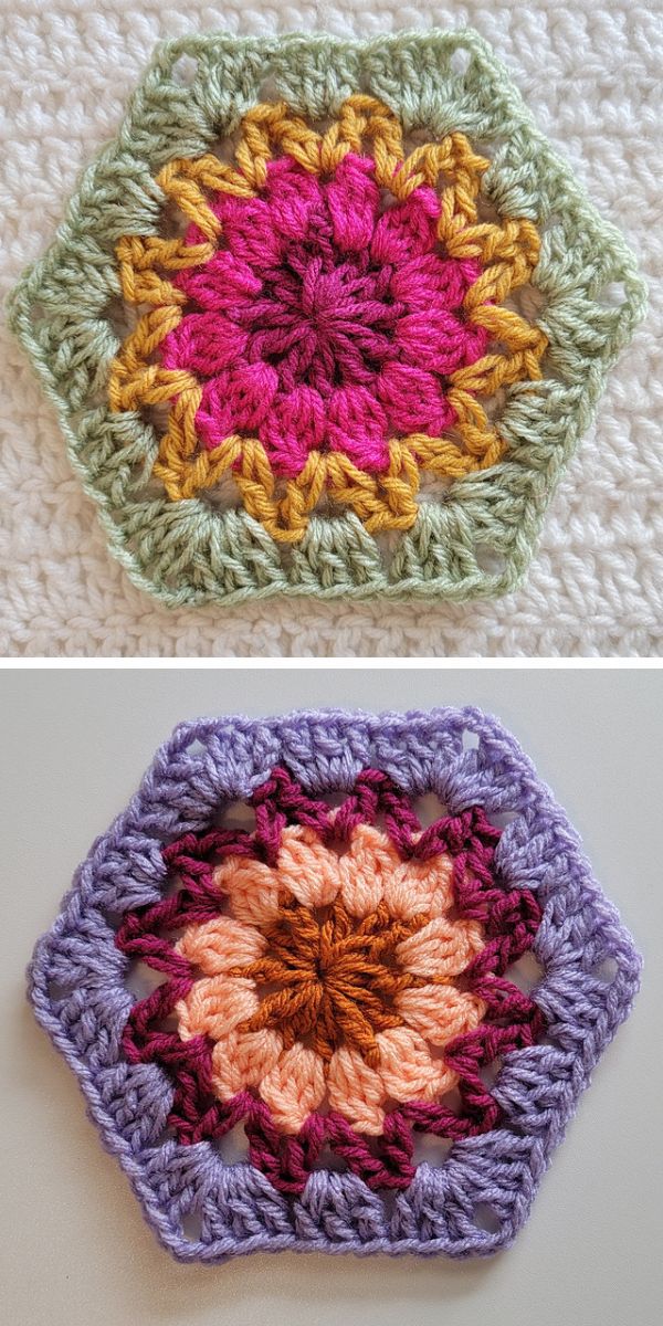 crochet hexagon free pattern