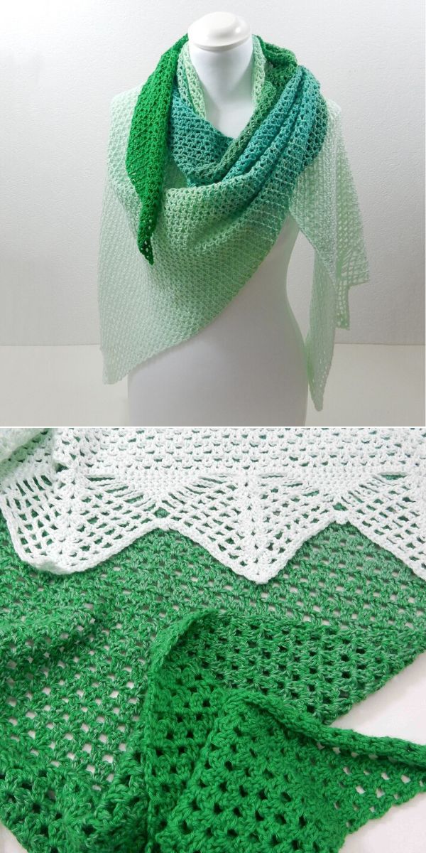 free crochet lace shawl pattern