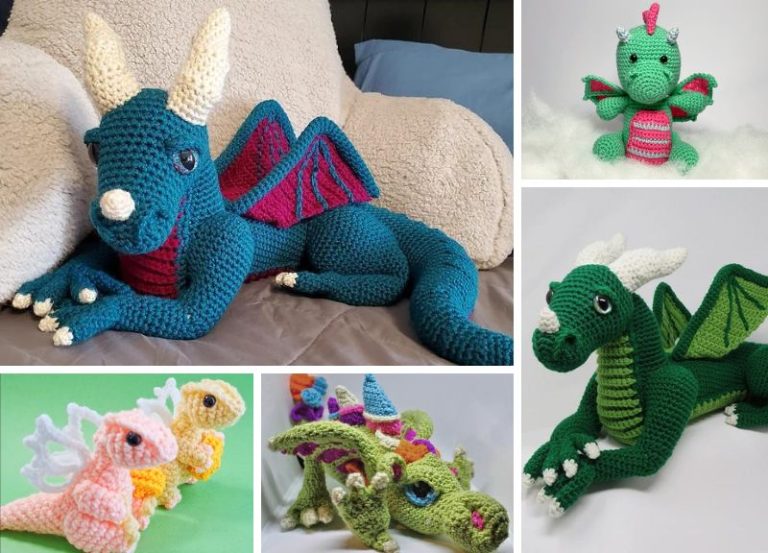 11 Mighty Crochet Dragons for Fairy Plays