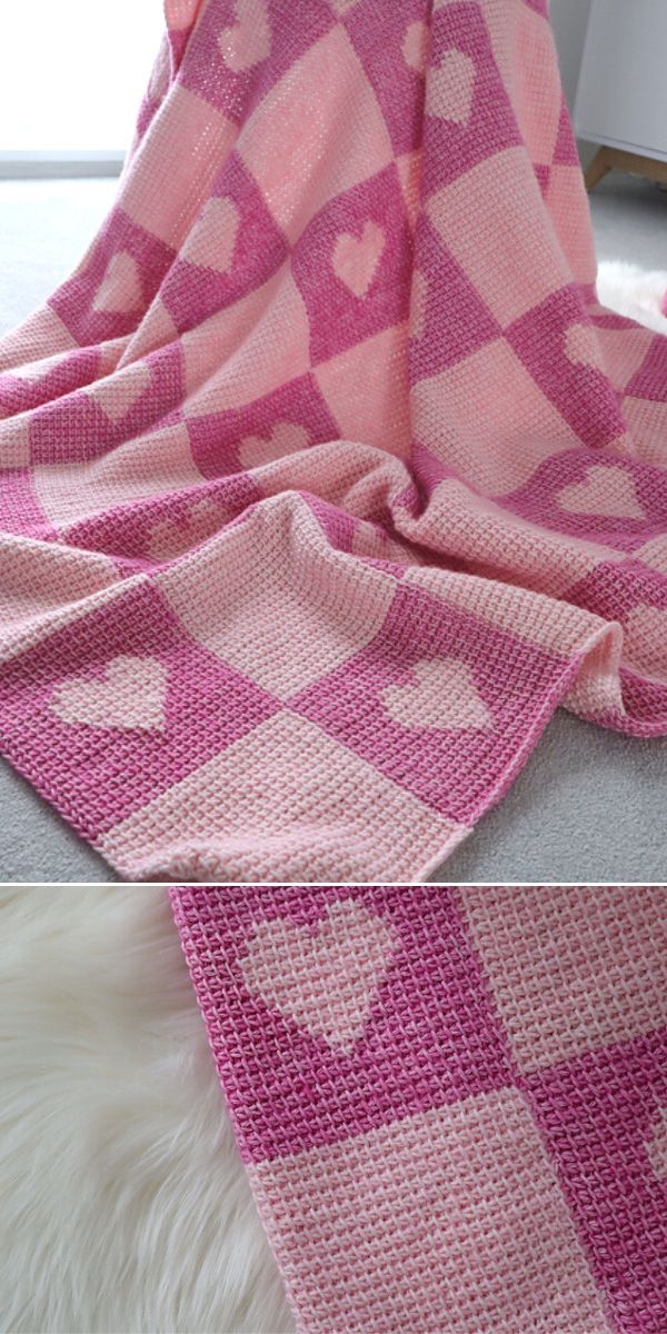 free tunisian crochet blanket pattern