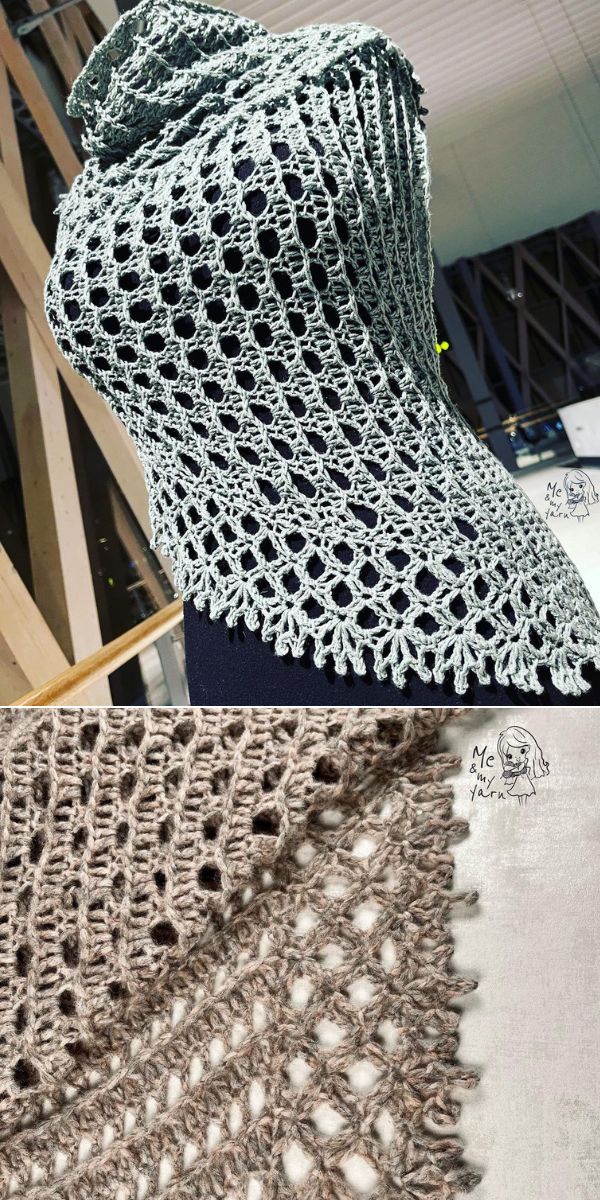lace shawl free crochet pattern