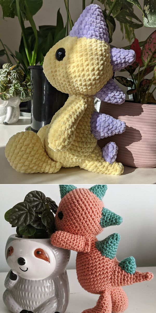free crochet dinosaur pattern