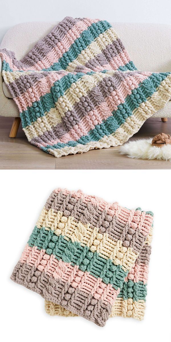 free crochet chunky blanket pattern