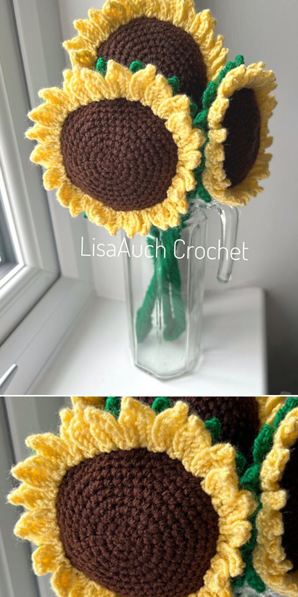 amigurumi sunflower free crochet pattern