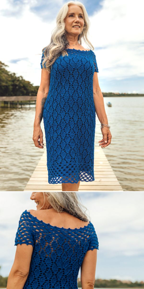 elegant dress free crochet pattern