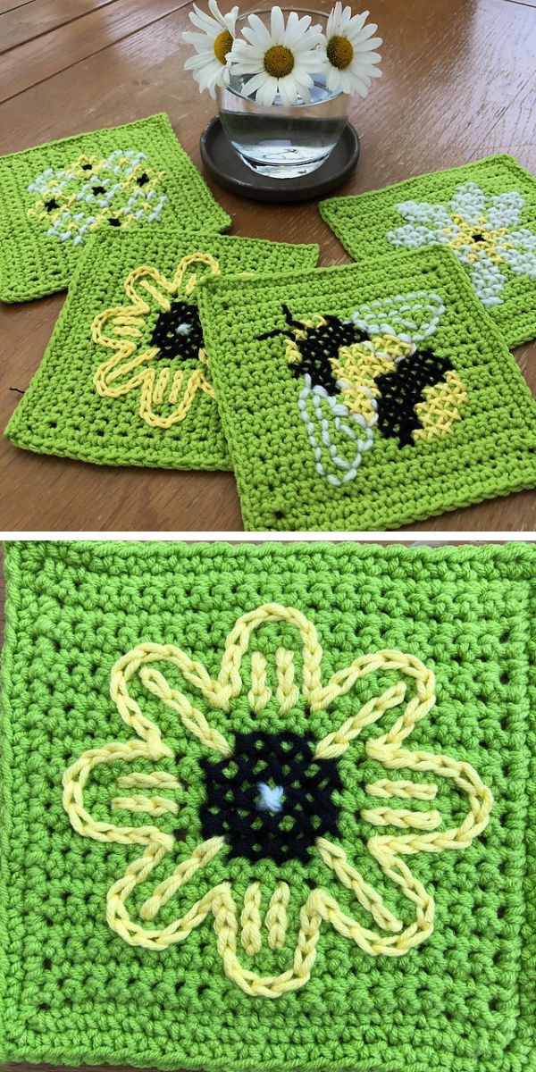 coaster free crochet pattern