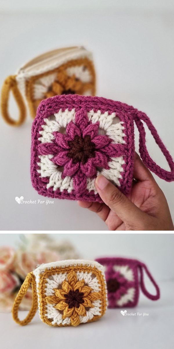 coin purse free crochet pattern