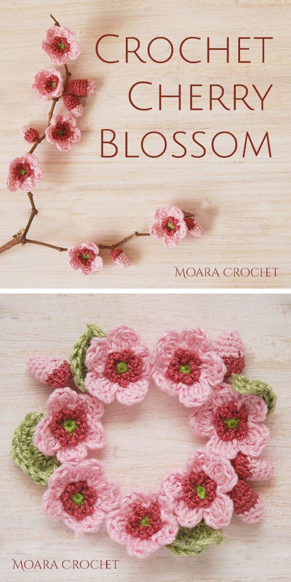 crochet cherry blossom free pattern