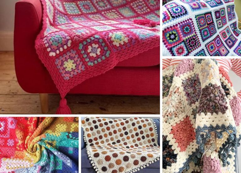 37 Granny Square Crochet Blankets
