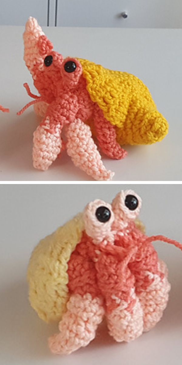 crochet crab amigurumi free pattern