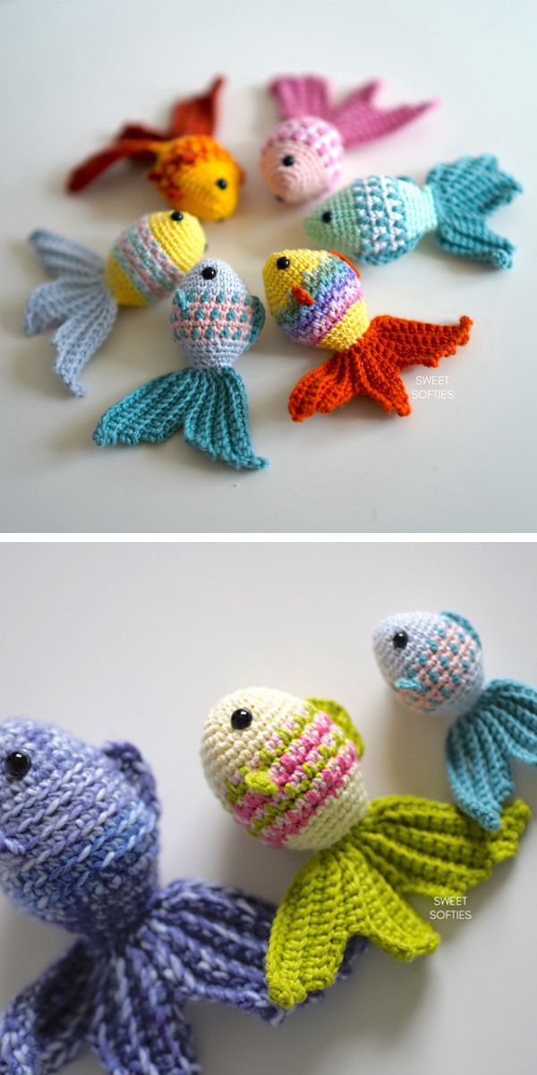 goldfish amigurumi free crochet pattern