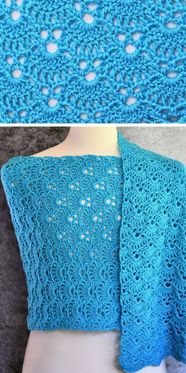 lace crochet wrap free pattern