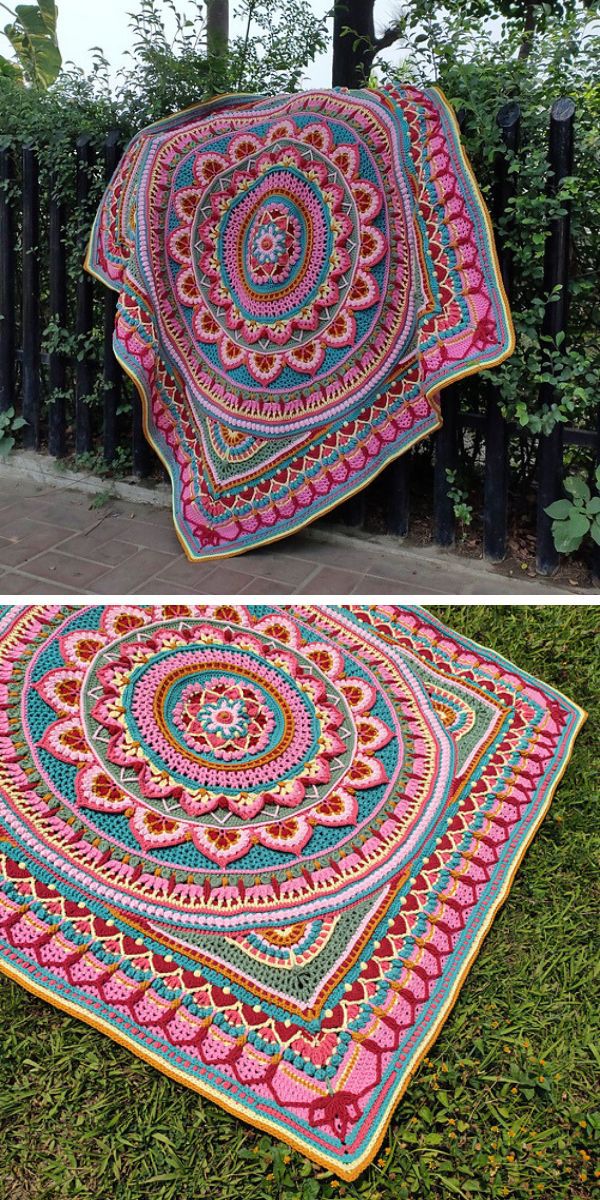 crochet throw free pattern