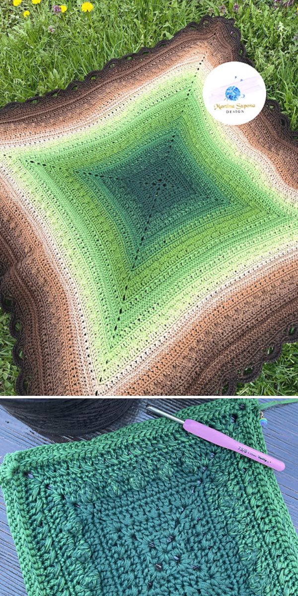 square baby blanket free pattern