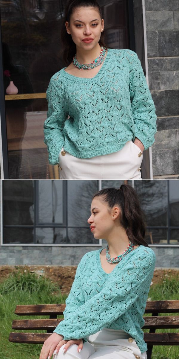 free knitted blouse pattern