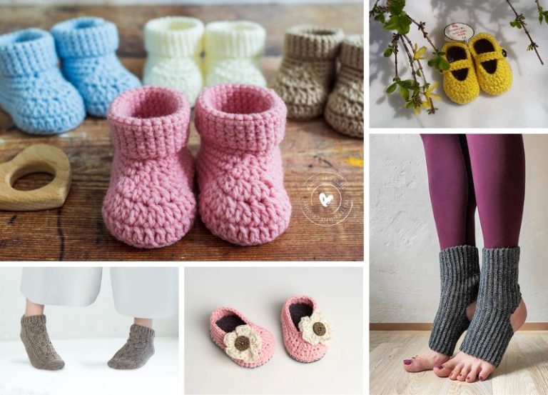 25 Crochet Footwear Patterns for Women and Kids