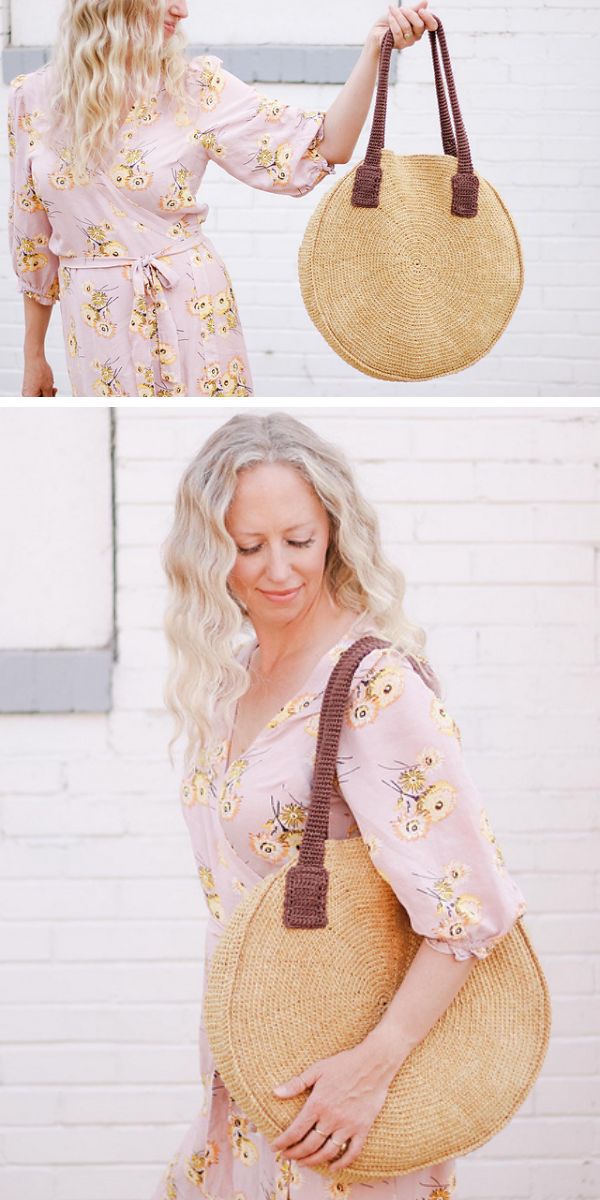 circle bag free crochet pattern
