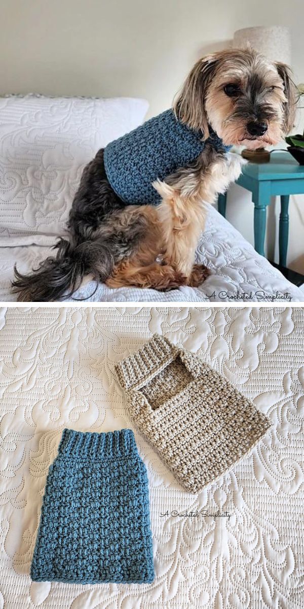 dog sweater free crochet pattern