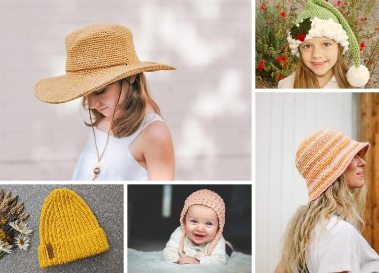 8 Crochet Hats All-Season Ideas