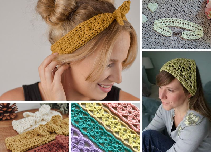 Very beautiful and amazing ideas of Crochet Hair Accessories