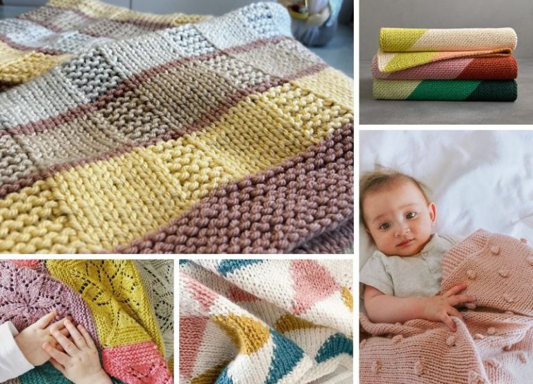 34 Lovely Knitted Baby Blankets Free Patterns