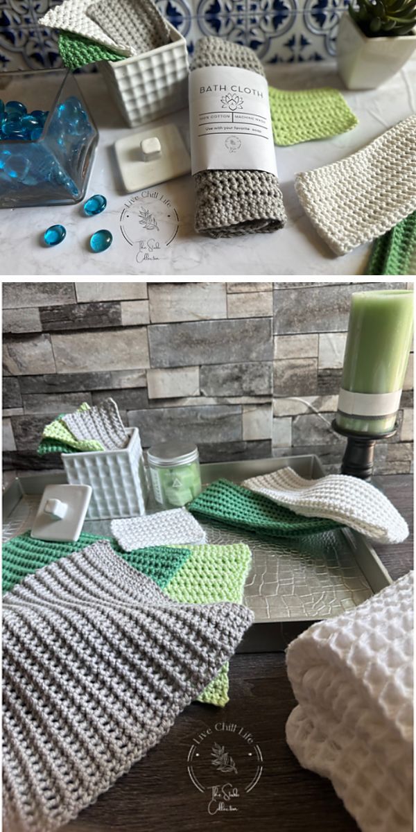 handmade crochet SPA set