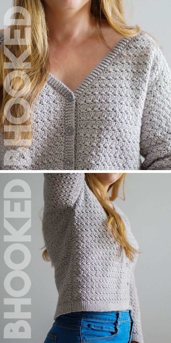 cropped cardigan free crochet pattern