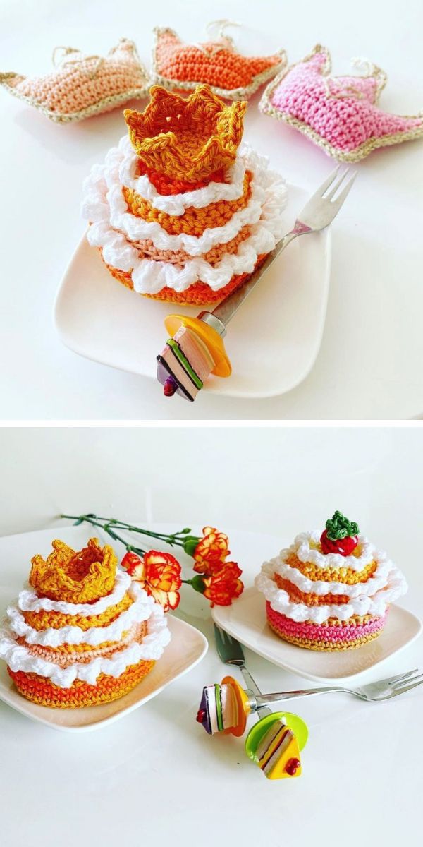amigurumi cake free crochet pattern