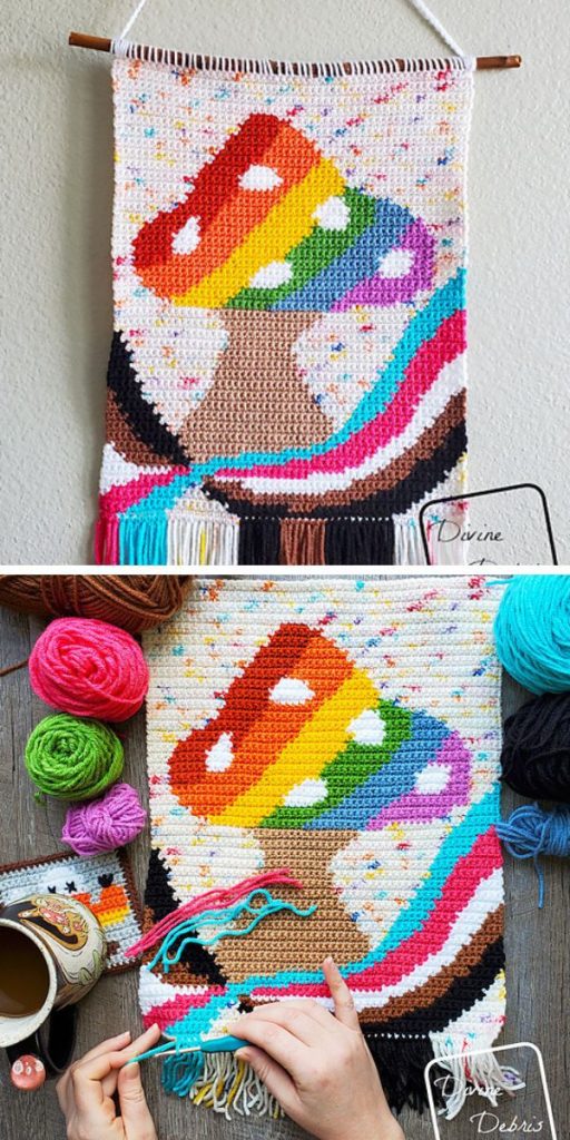crochet wall hanging free pattern