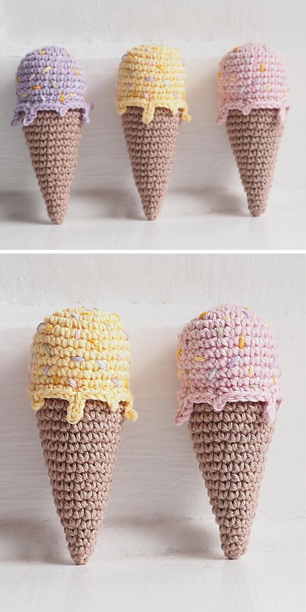 amigurumi ice cream free crochet pattern