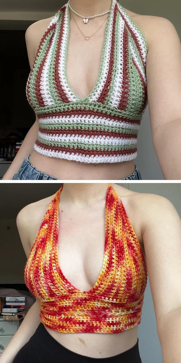 crochet pattern of halter top