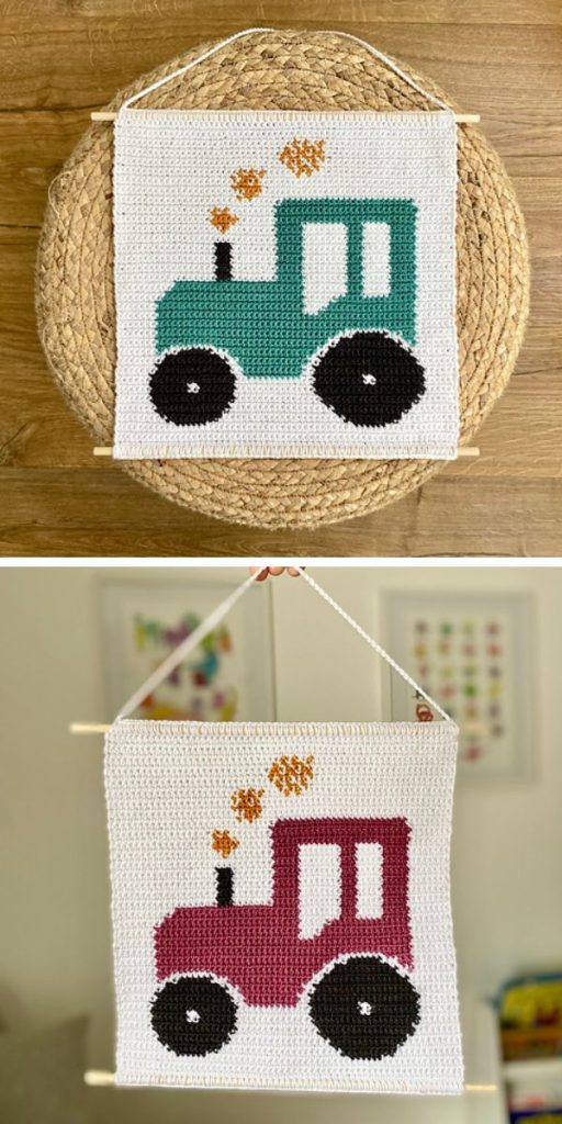 wall hanging for kids room free crochet pattern