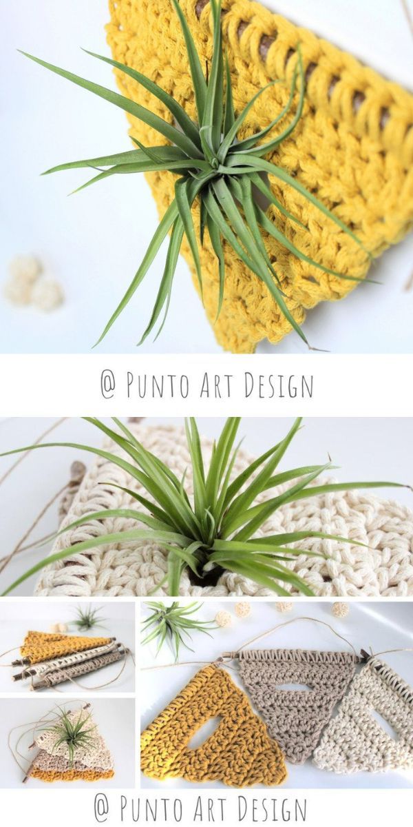 plant holder free crochet pattern