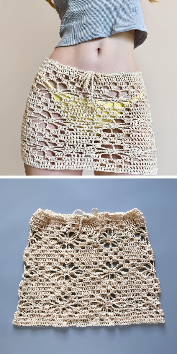 free crochet beach skirt pattern