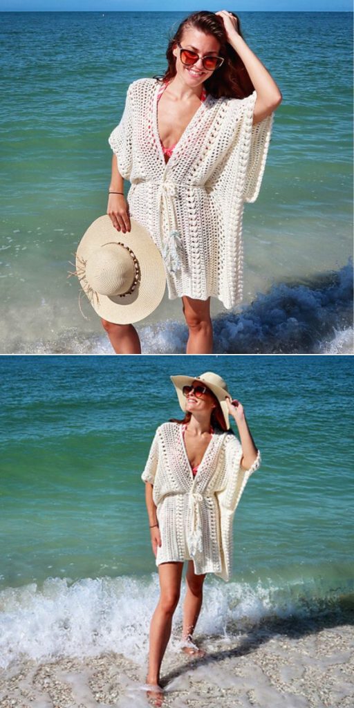 crochet beach ruana free pattern