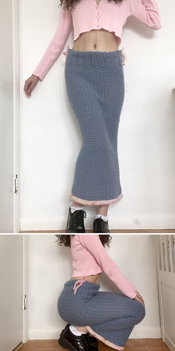 crochet maxi skirt free pattern