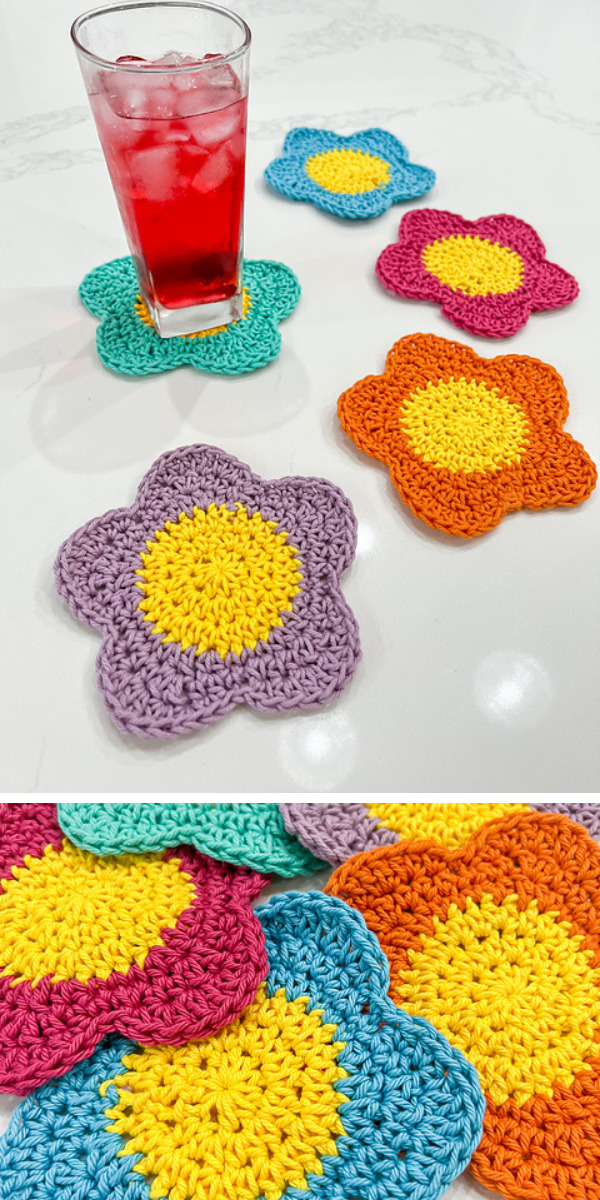 Cute and Easy Daisy Flower Coaster