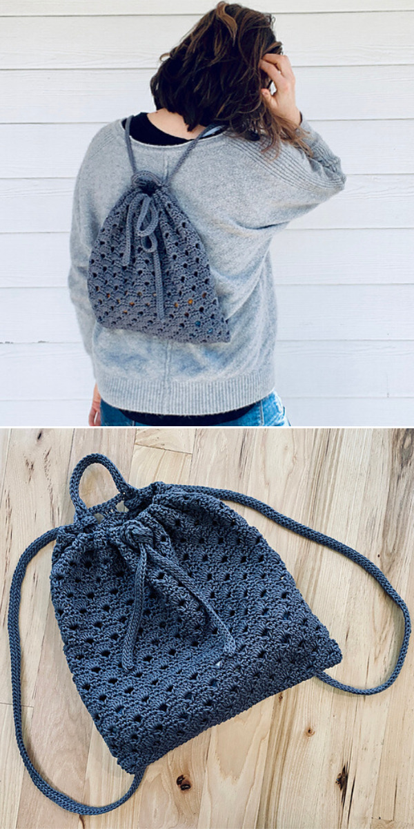 Ravelry: Boho Ribbon Weave Backpack pattern by Kristen Stein