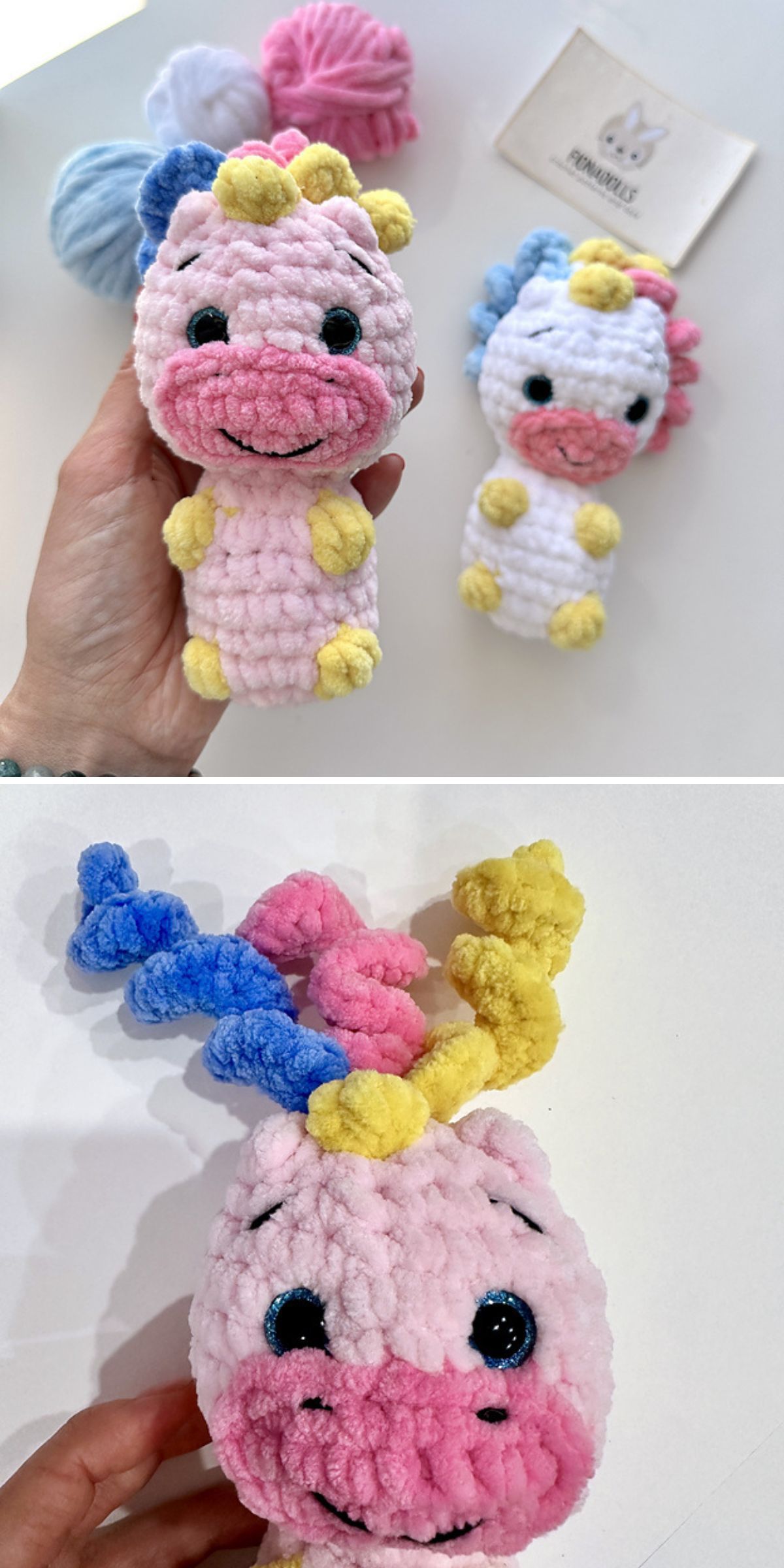 Crochet unicorn amigurumi